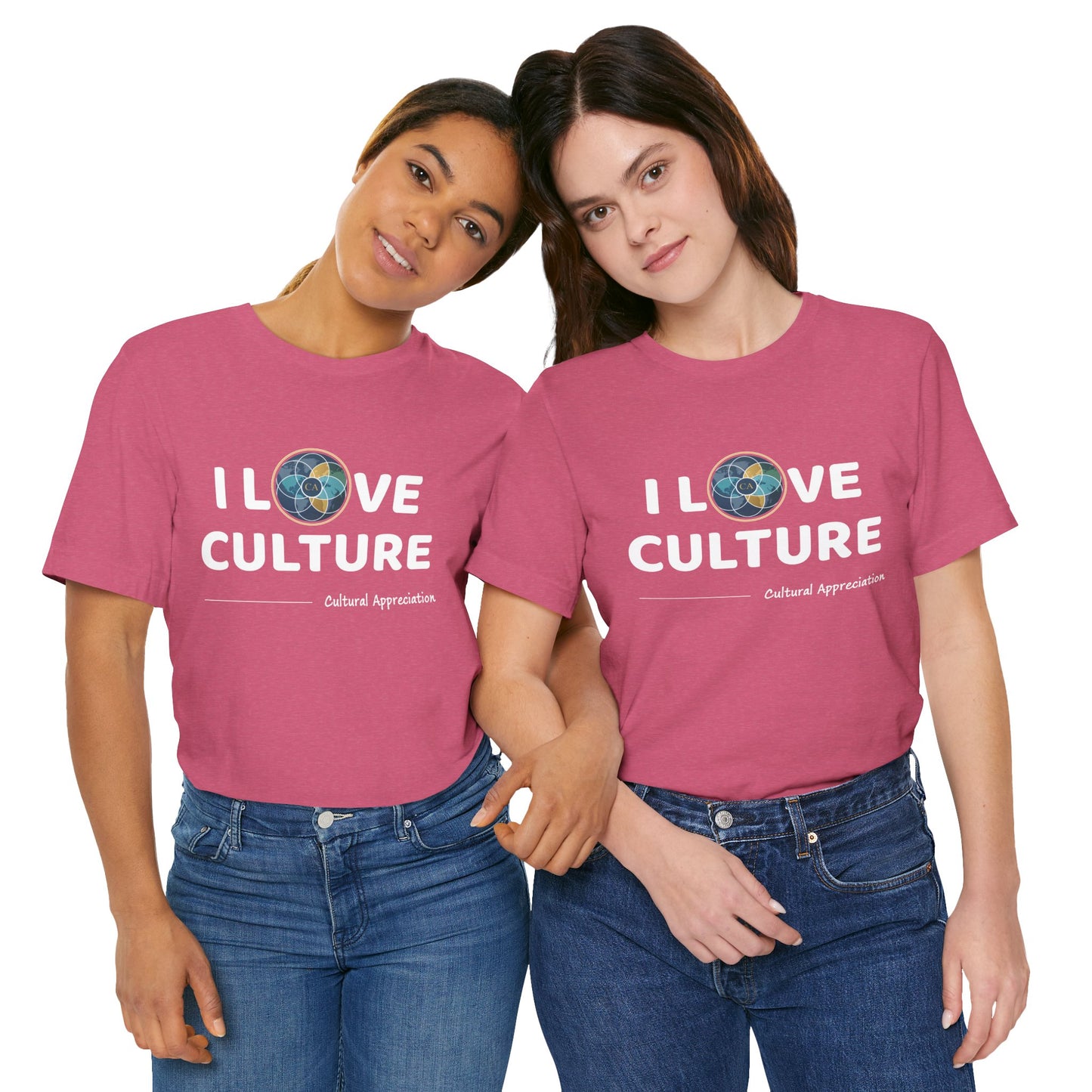 I Love Culture Graphic Tee — Cultural Pride Short Sleeve Shirt