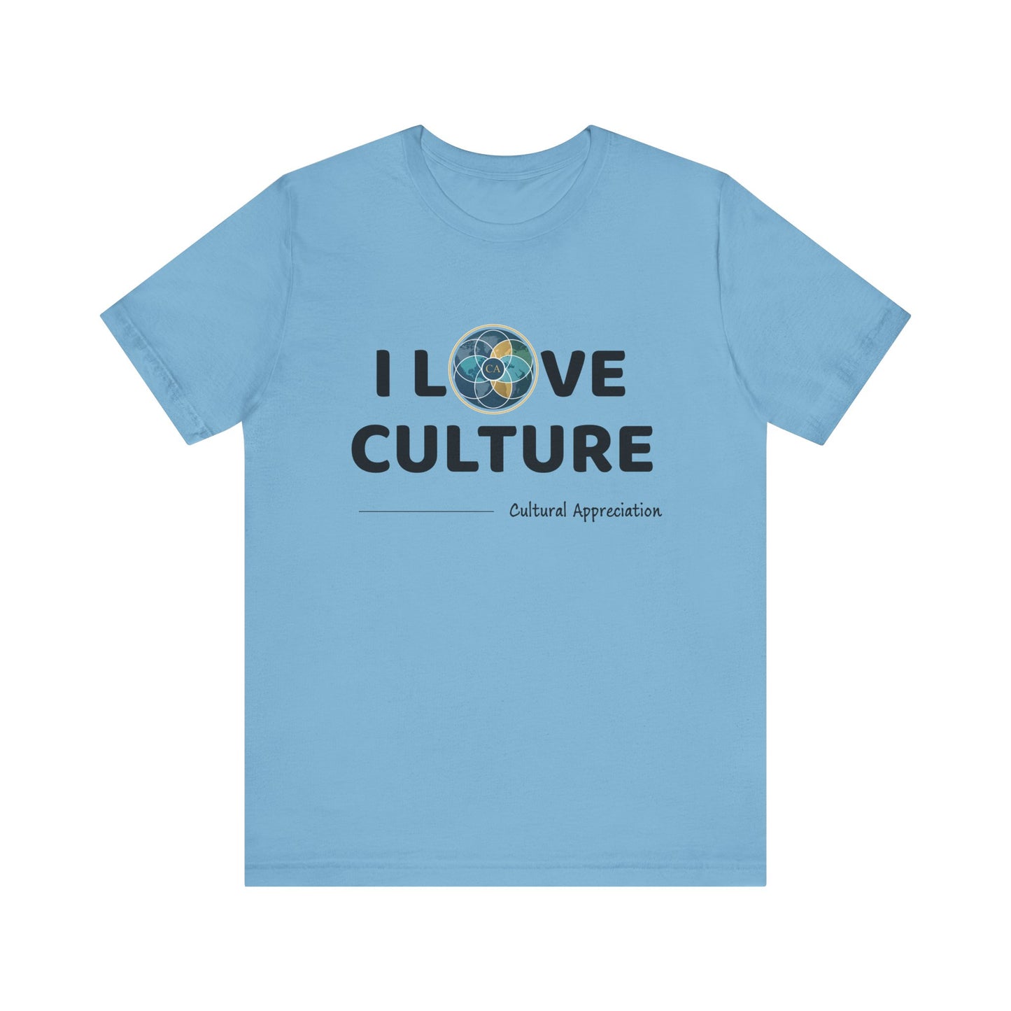 I Love Culture Graphic Tee — Cultural Pride Short Sleeve Shirt