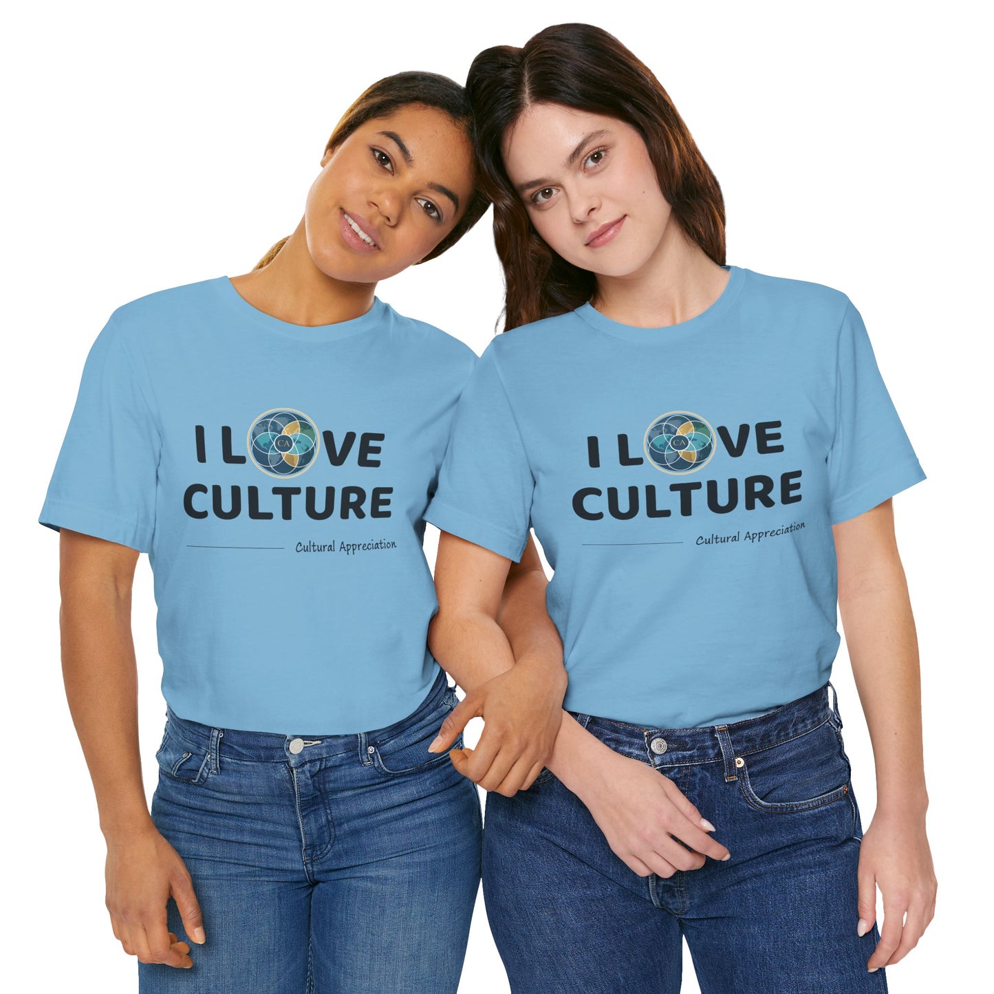 I Love Culture Graphic Tee — Cultural Pride Short Sleeve Shirt
