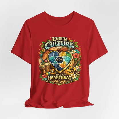 Every Culture Has a Heartbeat - One Heartbeat Graphic Tee