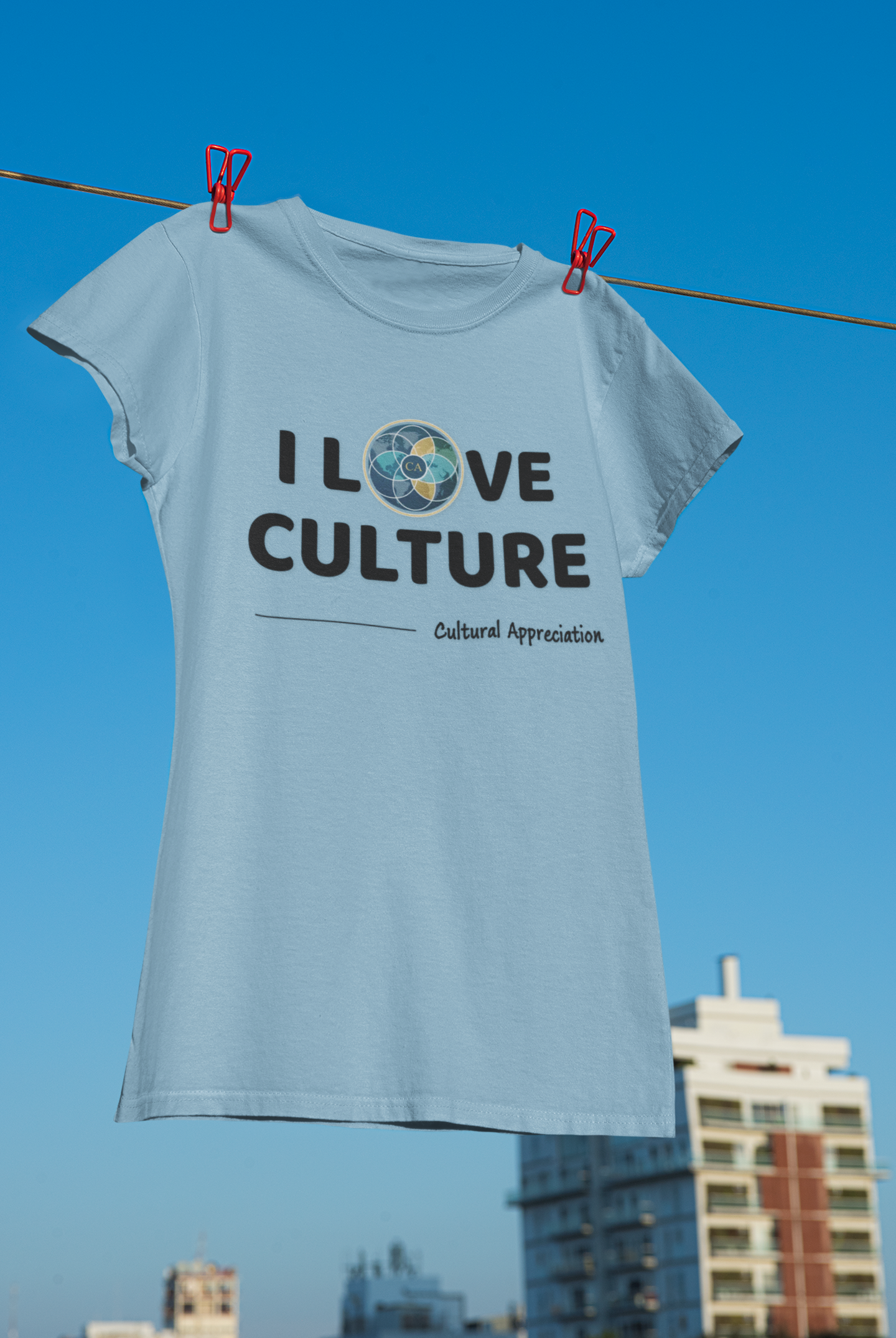 I Love Culture Graphic Tee — Cultural Pride Short Sleeve Shirt