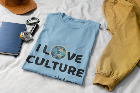 I Love Culture Graphic Tee — Cultural Pride Short Sleeve Shirt