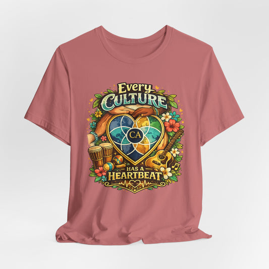 Every Culture Has a Heartbeat - One Heartbeat Graphic Tee