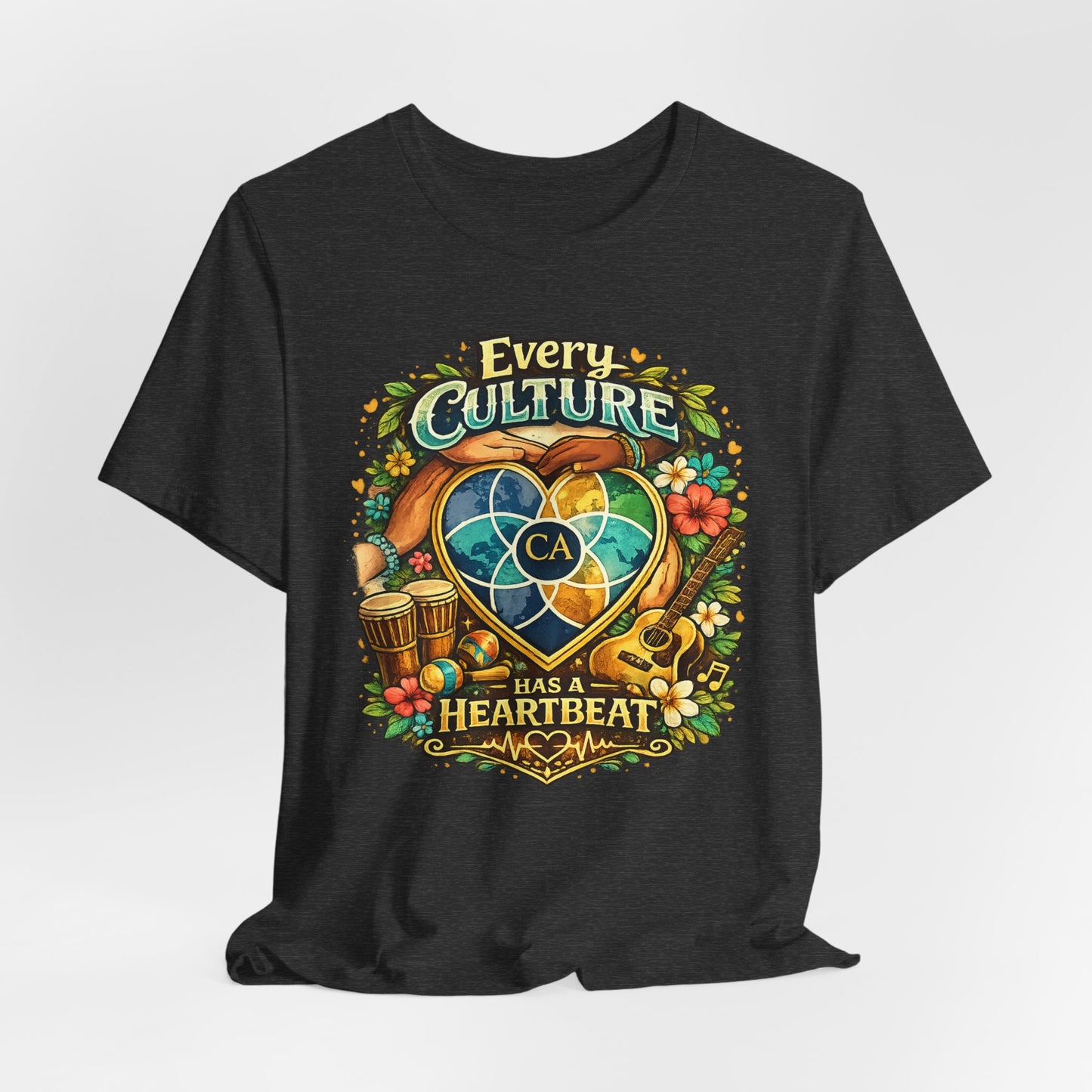 Every Culture Has a Heartbeat - One Heartbeat Graphic Tee