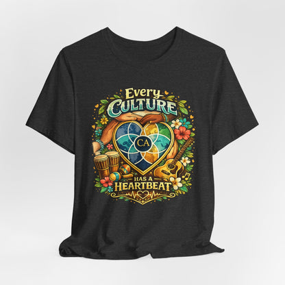 Every Culture Has a Heartbeat - One Heartbeat Graphic Tee