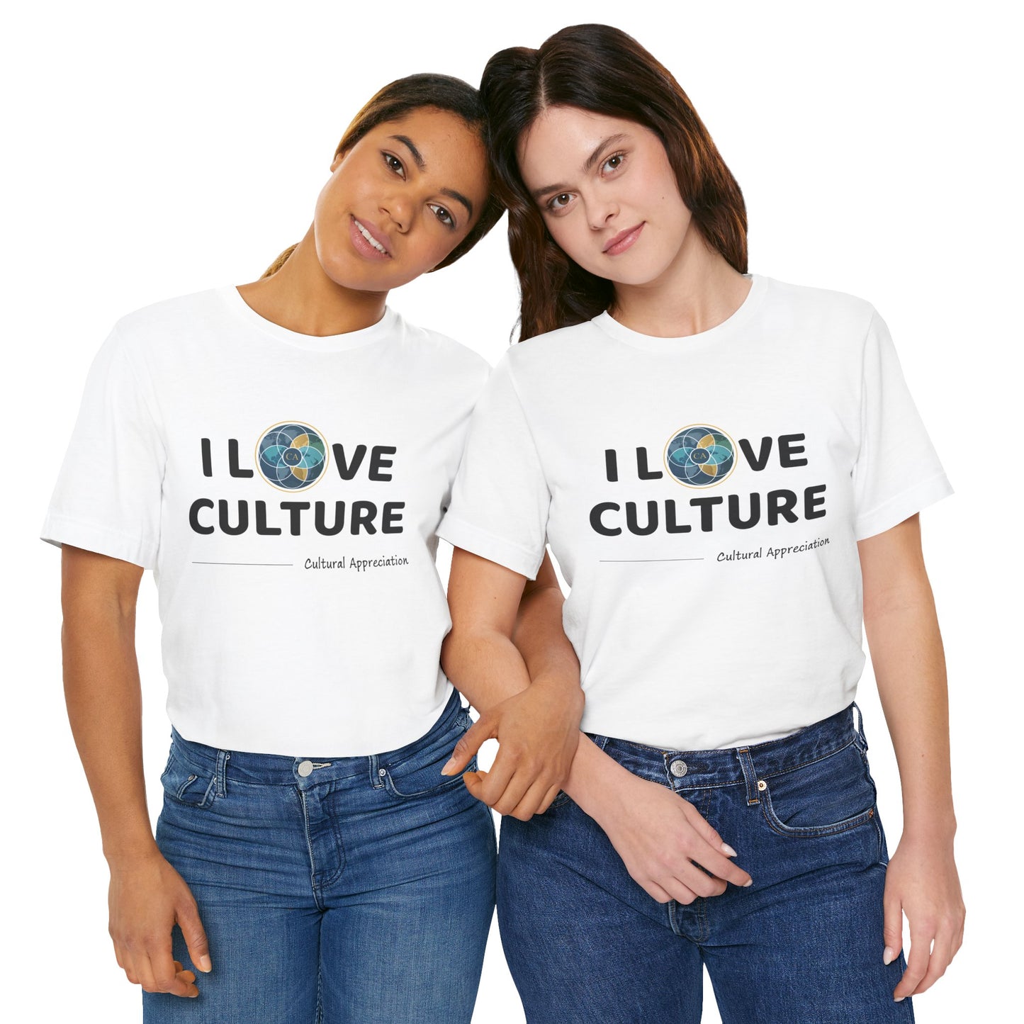 I Love Culture Graphic Tee — Cultural Pride Short Sleeve Shirt
