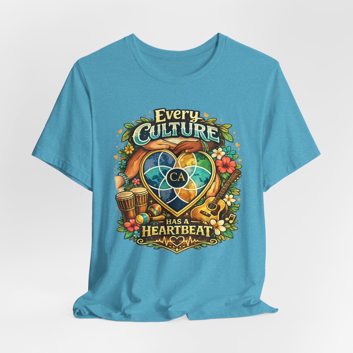 Every Culture Has a Heartbeat - One Heartbeat Graphic Tee