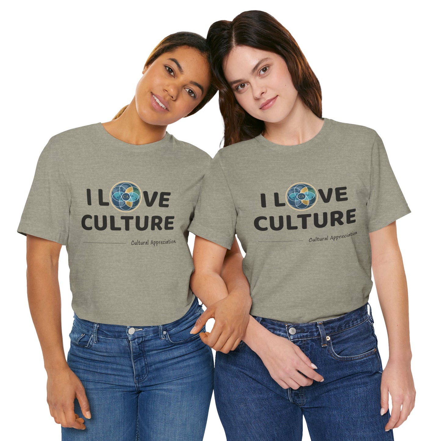 I Love Culture Graphic Tee — Cultural Pride Short Sleeve Shirt