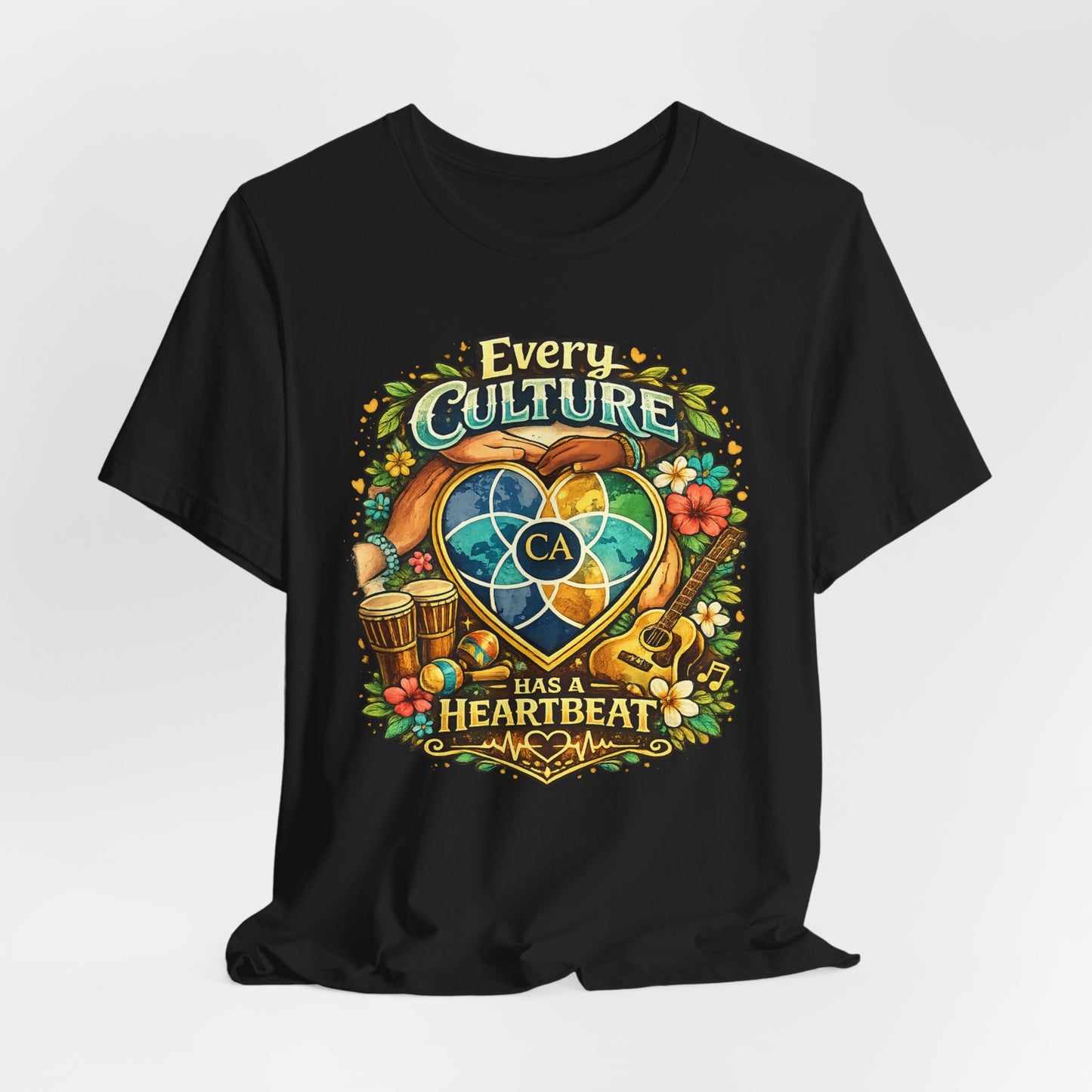 Every Culture Has a Heartbeat - One Heartbeat Graphic Tee