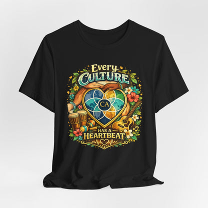 Every Culture Has a Heartbeat - One Heartbeat Graphic Tee